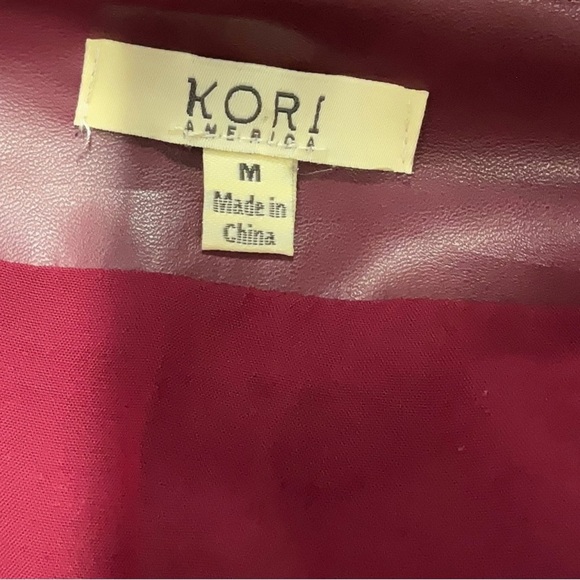 Kori Red and Tan Mini A-line Skirt - Picture 3 of 3